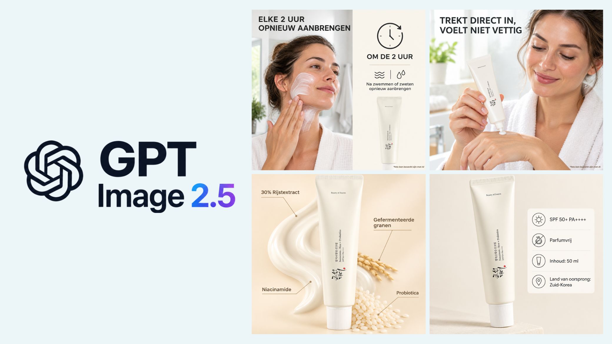 Bol productfoto's met GPT Image 2.5